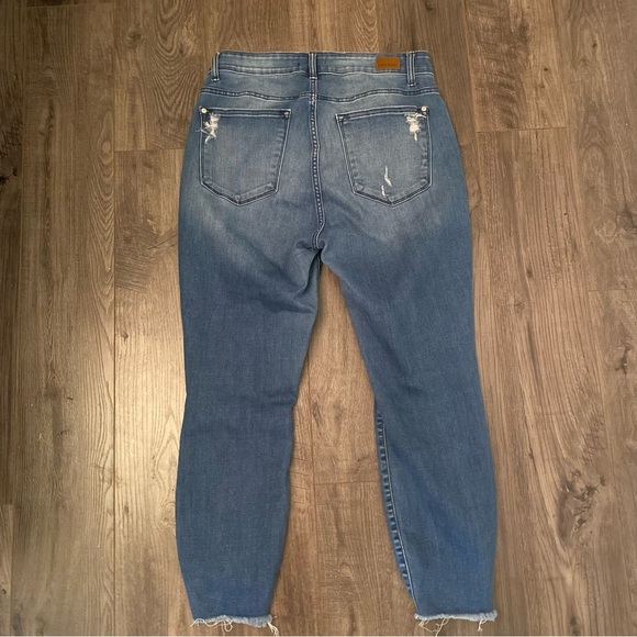 Judy Blue Jeans factory distressing size 14W - Picture 4 of 11